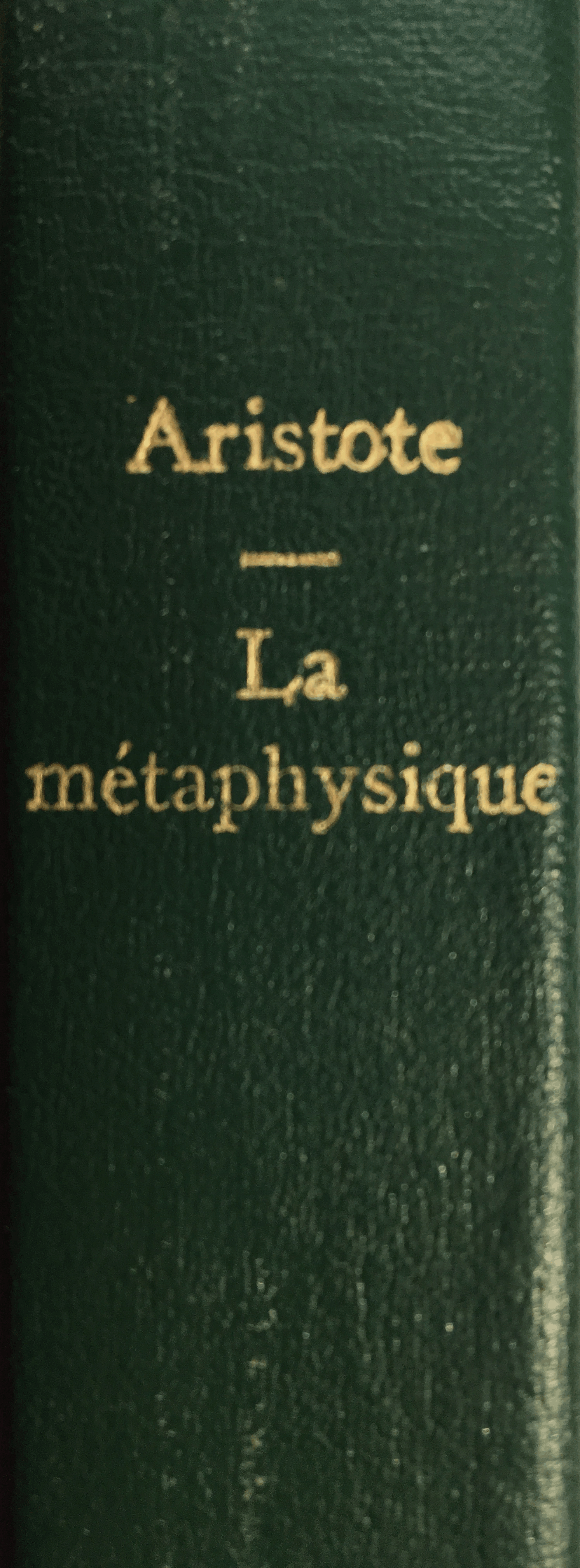 AristoteMétaphysiqueLivreÉpine