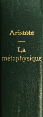 AristoteMétaphysiqueLivreÉpine