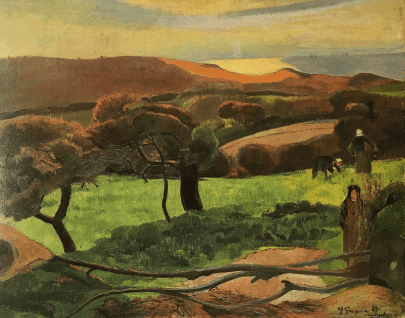 Gauguin-Champ-Au-Bord-de-la-mer