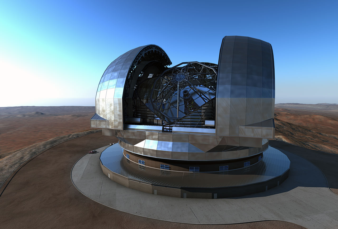 Artist’s impression of the European Extremely Large Telescope