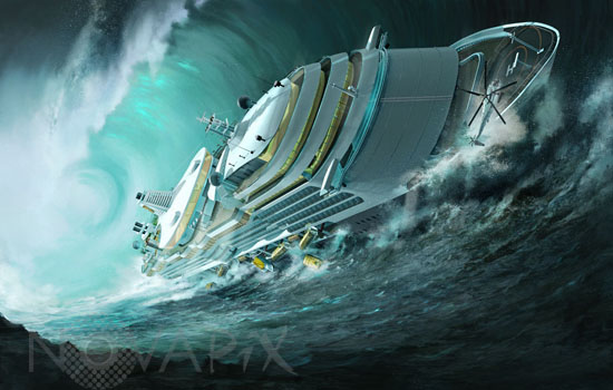 Vague Scélérate - Vue d'artiste - Rogue Wave - Artist view