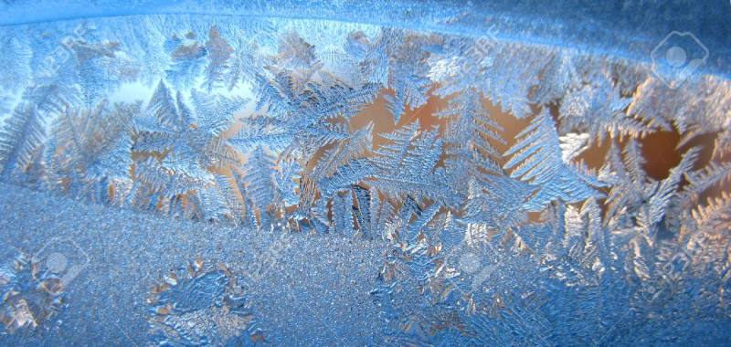 frozen winter window